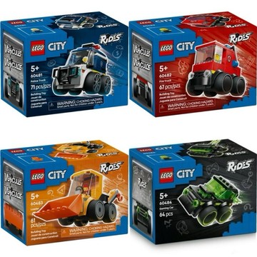 《蘇大樂高》LEGO 60484 60481 60482 60483 電玩賽車 警用卡車 消防車 工程裝載機 （全新）