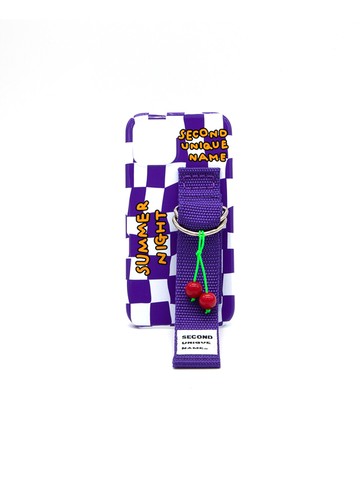 [Purple] Checkerboard Iphone Case