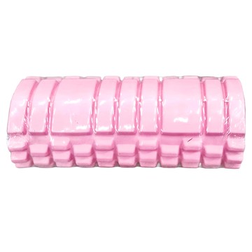 瑜珈柱 按摩滾輪 EVA外包+PVC內管 承重150KG  粉色  1個  14 x 33cm