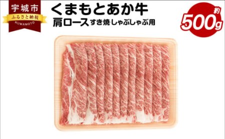 くまもとあか牛 肩ロース すき焼 ・ しゃぶしゃぶ用 約500g×1パック 和牛 牛肉