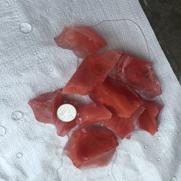 熔煉水晶碎石邊角料裝潢材料魚缸擺件