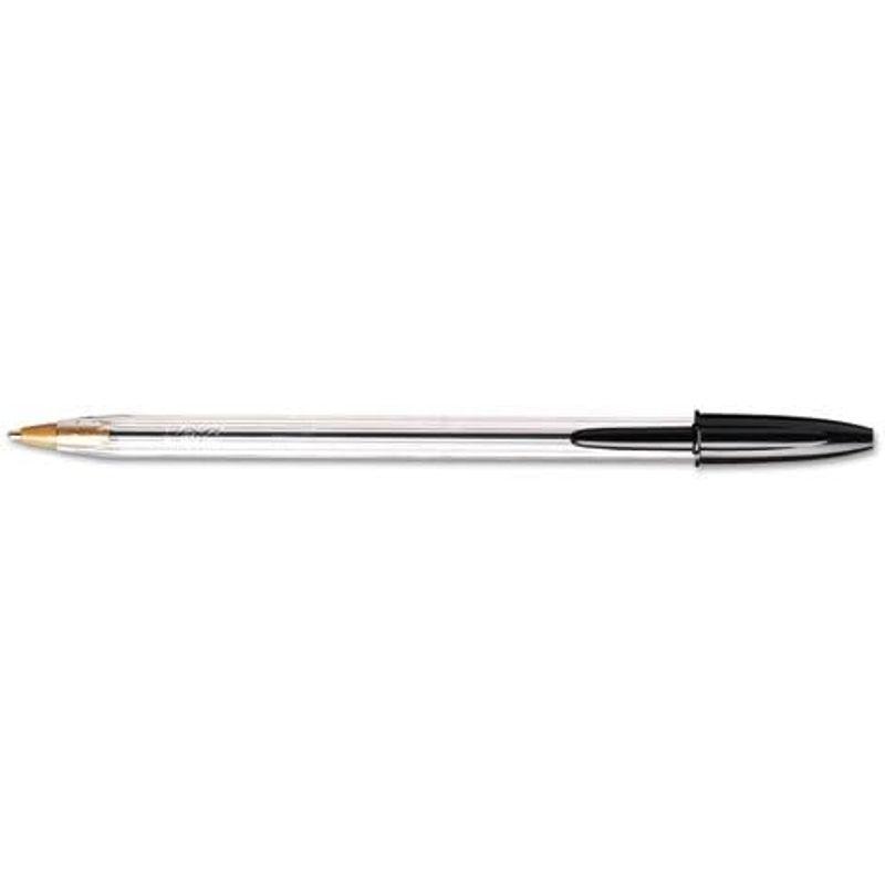 Cristal Ballpoint Stickペン,ブラックインク、M、ダース