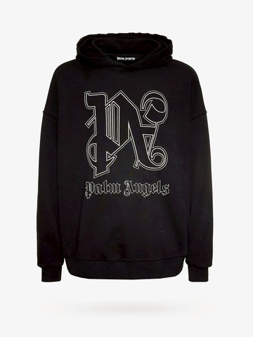 Organic cotton sweatshirt with embroidered logo - PALM ANGELS - gender_Man