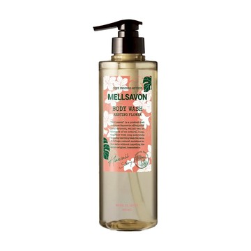 MELLSAVON 沐浴露 雞蛋花茉莉香草 液態皂配方鎖住水分 弱鹼性溫和洗淨  460ml  1瓶