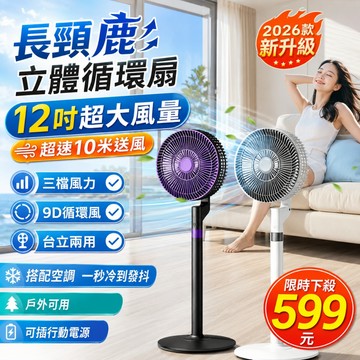 落地電風扇【30天可退換/保固二年】12吋超大空氣循環風扇 風扇 循環風扇 USB風扇 製冷風扇 手持風扇 戶外風扇