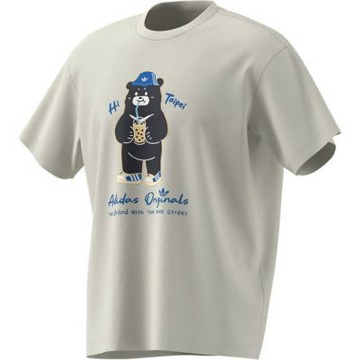 Adidas 愛迪達 Bear Ss Tee LF5889 男女 小熊 T恤 休閒短袖 米 亞版 台北 珍奶