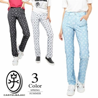 新品 CASTELBAJAC SPORT 総柄パンツ 38 CASTELBAJAC カステルバジャック スポーツ インクジェットパンツ