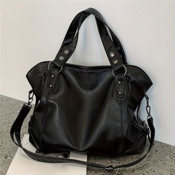 2024新款個性手提簡約百搭通勤中年媽媽洋氣斜跨托特包