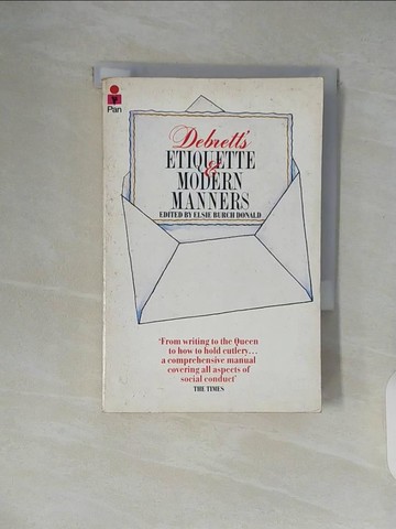【書寶二手書T7／原文書_XTT】Debrett's Etiquette and Modern Manners_Elsie Burch Donald