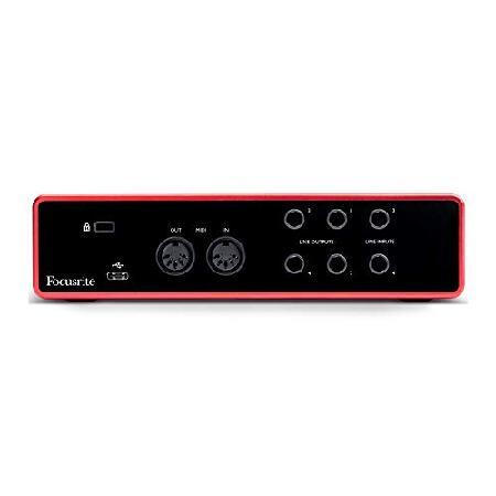 Focusrite Scarlett 4i4 3rd Gen 4x4 USB Audio Interface Bundle with Headphones and XLR Cables (3 Items)