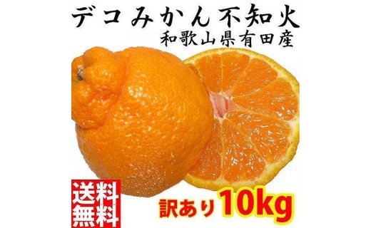 不知火(しらぬい) オレンジ みかん ＜デコポンと同品種＞ 家庭用 10kg (CE012)