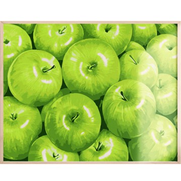 Artjoy 雙倍顏料 DIY 數字油畫 40 x 50 公分  青蘋果  1組