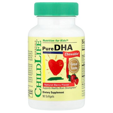 ChildLife Essentials, 純 DHA，天然漿果味，90 粒軟凝膠