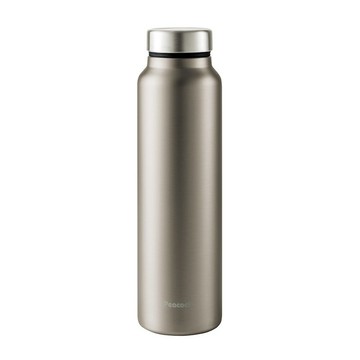 【孔雀Peacock】800ML 不鏽鋼保溫杯 商務休閒 輕量化設計-原鋼色