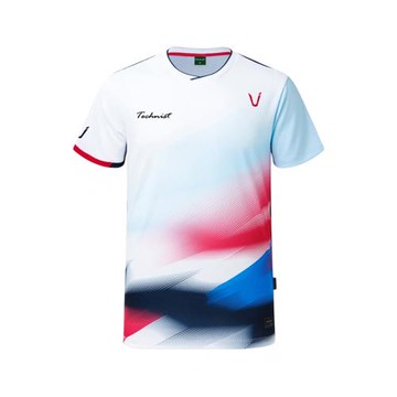 2025秋冬 TECHNIST韓國羽毛球服上裝 男女款彩色快拼接速干短袖T