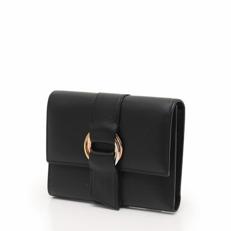 超美品 Cartier カルティエ トリニティ 三つ折り財布 L レザー ブラック 本物保証 通販 Lineポイント最大0 5 Get Lineショッピング