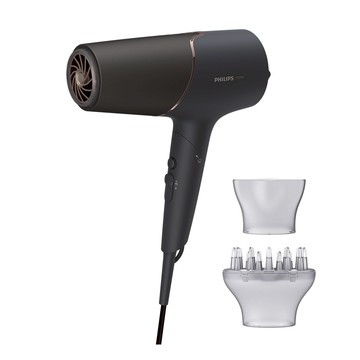 飛利浦智能護髮礦物負離子吹風機-霧黑金 (BHD538/21)