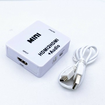 音頻解碼器 DAC 數位轉模擬解碼器 pd4HDMI轉HDMI 3.5分離器小白盒HDMI to hdmi+audio