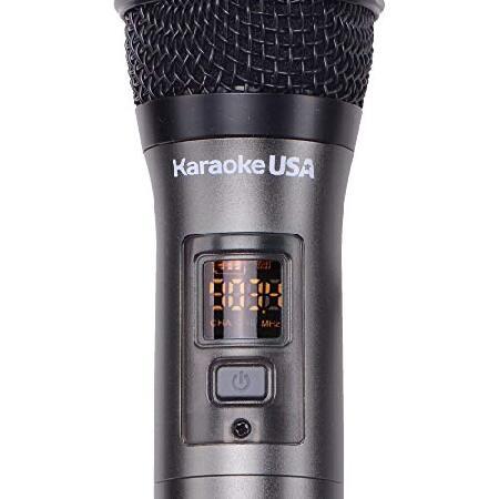 Karaoke USA Professional WM900 900 MHz UHF Wireless Microphone,Black,11.00in. x 5.20in. x 2.40in.