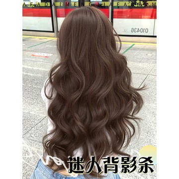 一片式假髮片女蓬鬆髮型師手吹高層次大波浪長捲髮隱形無痕接髮片瀏海假髮 假髮女 頭頂髮片 整頂假髮 瀏海髮 蓬鬆高顱頂
