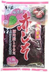 赤しそ 国内産100% 上質ちりめんじそ使用 生梅2kg用 500g