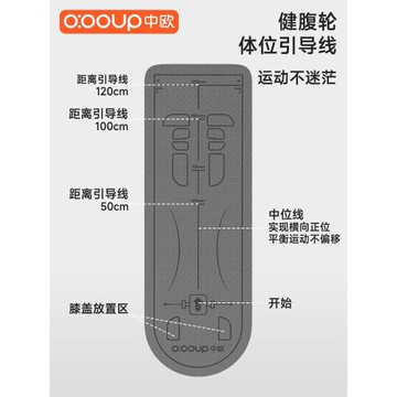 健腹輪專用墊刻度跪墊卷腹肌輪瑜伽健身運動家用體位地墊防滑加厚