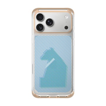 iPhone 17 Pro Max ClearX 暖透橘 - The Wildlife Collection 動物野境系列 - 台灣黑熊 - 線條版