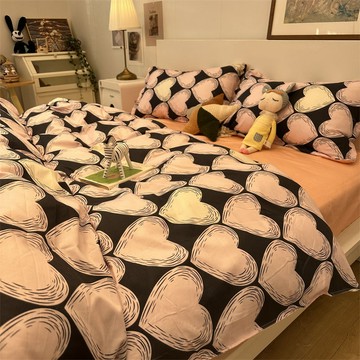 一次性床包 一次性床單 拋棄式床單 旅行床單 可愛卡通少女水洗棉床單被套四件套學生宿捨單人三件套 7X3W