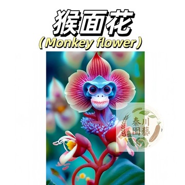 嘉義現貨 （新款猴面花種子）四季開花猴麵小龍蘭 新品奇特猴面蘭花 種球 四季錄植 室內陽台盆栽袖珍小盆栽 桌上綠植 種
