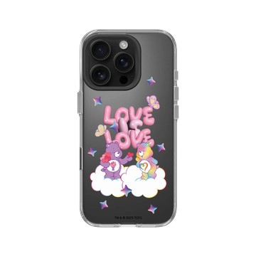 iPhone 16 Pro Clear Case（相機按鈕） 透明 - Care Bears - Love Is Love