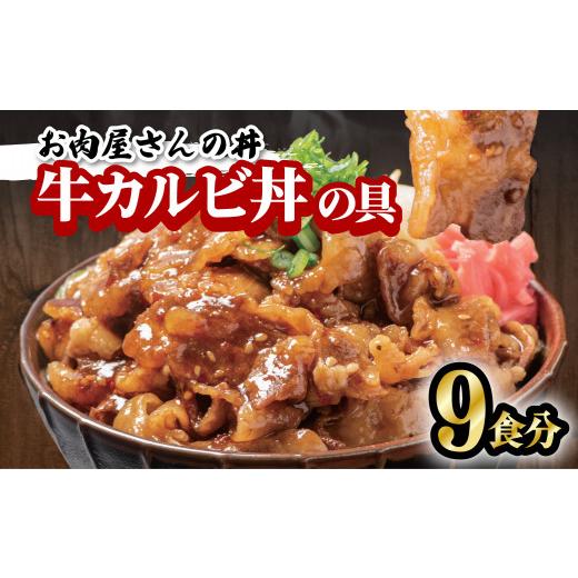 ふるさと納税 徳島県 海陽町 お肉屋さんの丼 牛カルビ丼の具 9食分 100g×9袋 牛肉 カルビ 牛 どんぶり 味付け肉 夜食 夕食 簡単調理