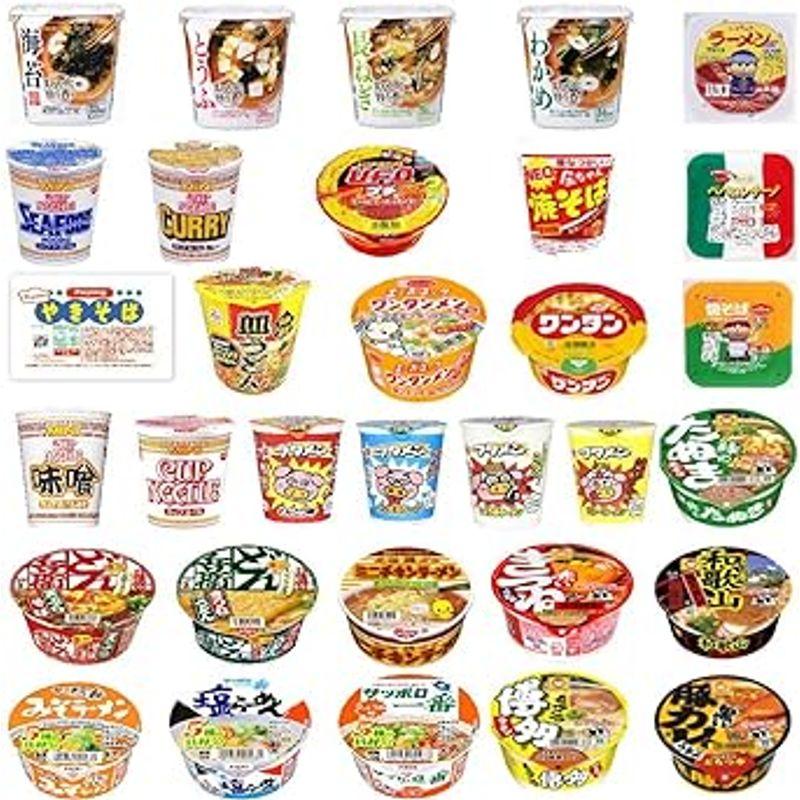 リニューアル マルちゃん 日清食品 サッポロ一番 明星食品 エースコック カップ麺 ミニ 完成版 マンスリー 30食セット