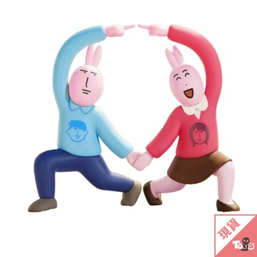 （現貨）PLZDOT 插畫小人 粉紅兔子 合體吧 盲盒 盒抽 兔子 天使降臨 魔法失效 天使 抱抱小熊 玩具有毒