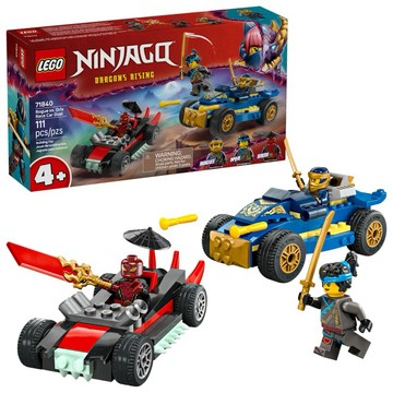 【台中翔智積木】LEGO 樂高 忍者系列 71840 羅格和錐克斯的賽車大對決