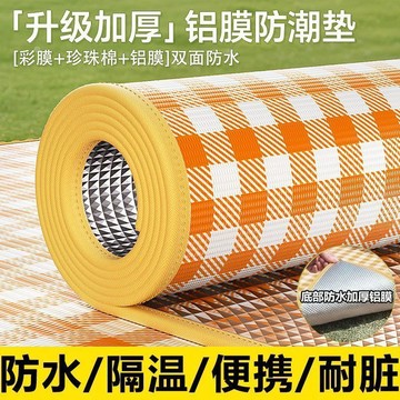 💖快速出貨加厚鋁膜戶外地墊三層防潮墊野外露營墊宿舍防潮墊戶外便攜野炊墊