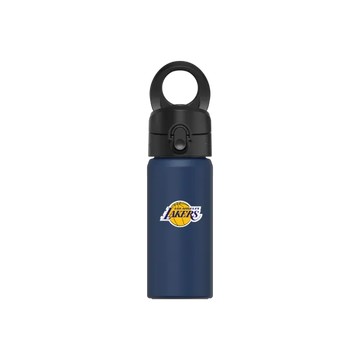 磁吸水壺 AquaStand 不鏽鋼 480cc - 無吸管 子夜藍 - NBA - Logo-洛杉磯湖人 L.A. Lakers