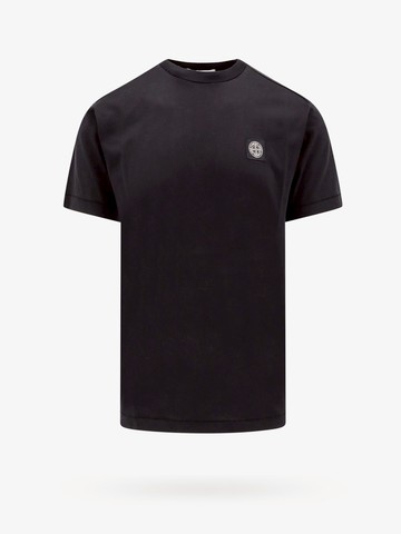 Cotton t-shirt with logo patch - STONE ISLAND - gender_Man