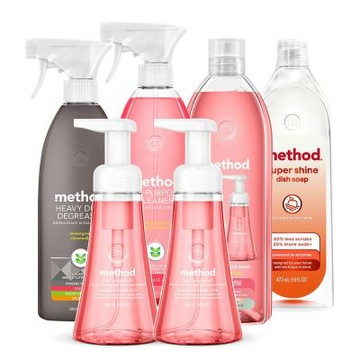 Method美則 米其林廚房潔淨6件組(洗手 多功能 廚房 重油汙 洗碗)