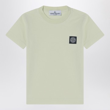 Light green T-shirt with logo patch