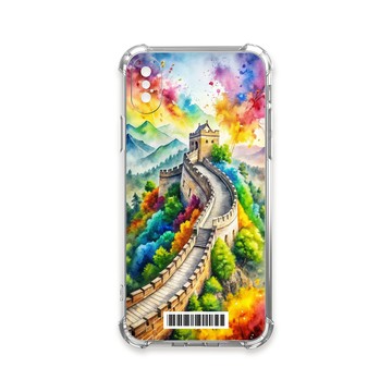 iPhone Xs Max 殼 TRON IPhone XS Max 建築水墨彩畫  載具 四角防摔殼 手機殼