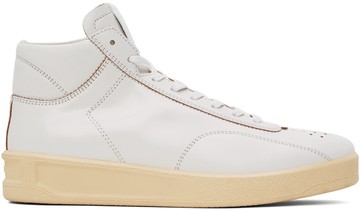 Jil Sander 白色高帮运动鞋