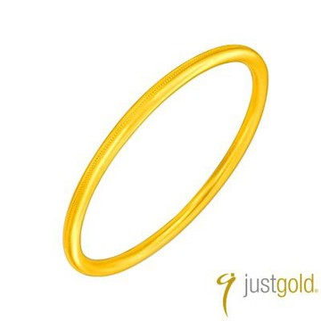 【Just Gold 鎮金店】雋藏 圓滿福至 黃金手鐲