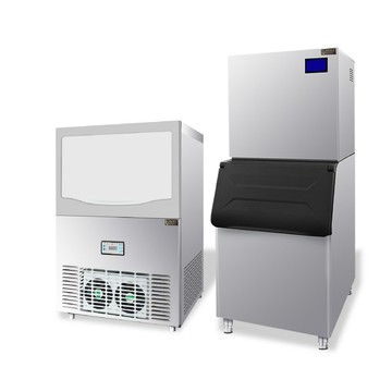 冰麥小型制冰機商用奶茶店大型全自動立式200kg容量方塊冰月牙型【宜家良品百貨】