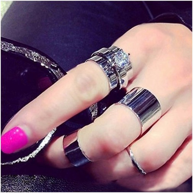 レディース おしゃれリング ４点セット 指輪 シルバーリング フリー 通販 Lineポイント最大0 5 Get Lineショッピング