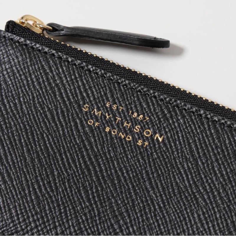 【新品・完売カラー】Smythson ボンド ミニ財布/コインケース デニム