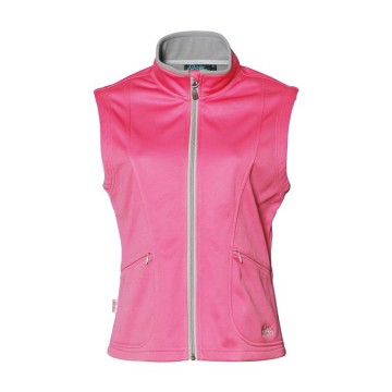 【LeVon】女防水透濕軟殼背心 - 玫瑰粉→  LV5126