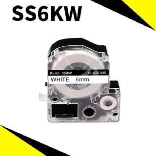 EPSON 【南紡購物中心】  LC-2WBN/LK-2WBN/SS6KW/白底黑字/6mmx8m 相容標籤帶