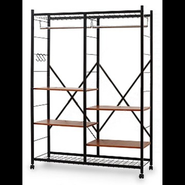 《C&B》Justice移動式置物衣櫥架-寬119cm(台灣生產)