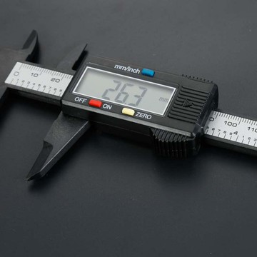 塑料游標卡尺文玩愛好珠寶用玉石翡翠手鐲測量電子數顯小卡尺