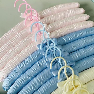 40CM包布衣架無痕布藝衣架撐子絲綢婚紗海綿晾衣架家用軟衣服掛